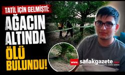 Tatil için gelmişti: 18 yaşındaki Mehmet ölü bulundu