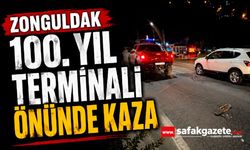 Zonguldak 100. Yıl Terminali Önünde Kaza: Araçlarda Maddi Hasar Oluştu!