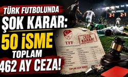 Türk Futbolunda Şok Karar: 50 İsme Toplam 462 Ay Ceza!