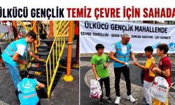 Ülkücü gençlik temiz çevre için sahada