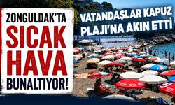Zonguldak'ta sıcak hava bunaltıyor: Vatandaşlar Kapuz Plajı'na akın etti