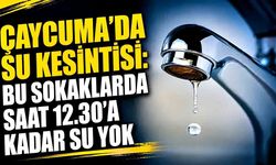 Çaycuma’da su kesintisi: Bu sokaklarda saat 12.30’a kadar su yok