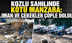 Kozlu sahilinde kötü manzara: Liman ve çekekler çöple doldu