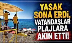 Yasak sona erdi, vatandaşlar plajlara akın etti!