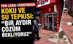 Yeni Çarşı esnafından koku ve su tepkisi: "Bir aydır çözüm bekliyoruz"