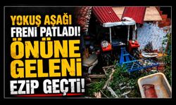 Yokuş Aşağı Freni Patladı! Önüne Geleni Ezip Geçti