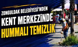 Zonguldak Belediyesi’nden kent merkezinde hummalı temizlik