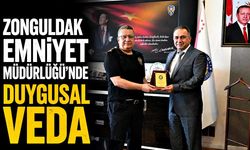 Zonguldak Emniyet Müdürlüğü'nde duygusal veda