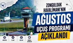Zonguldak Havalimanı'nın Ağustos ayı uçuş programı açıklandı