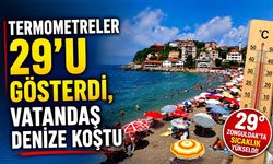 Zonguldak sıcaktan bunaldı, sahillere akın etti