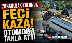 Zonguldak Yolunda Otomobil Takla Attı: 4 Kişi Hastanelik Oldu