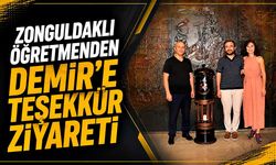 Zonguldaklı öğretmenden Demir’e teşekkür ziyareti