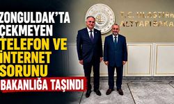 Zonguldak’ta çekmeyen telefon ve internet sorunu bakanlığa taşındı