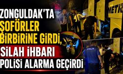 Zonguldak'ta şoförler birbirine girdi, silah ihbarı polisi alarma geçirdi