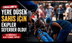 Zonguldak’ta yere düşen şahıs için ekipler seferber oldu