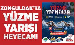 Zonguldak'ta Yüzme Yarışması Heyecanı