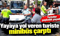 Kazada haklı olduklarını anlatamayan turistlere vatandaşlar sahip çıktı
