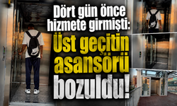 Dört gün önce hizmete girmişti: Üst geçitin asansörü bozuldu!