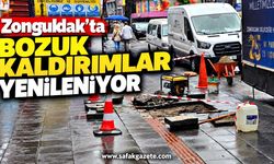 Zonguldak Belediyesi'nden Yaya Güvenliği İçin Kaldırım Hamlesi!