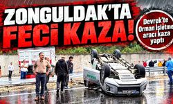 Devrek’te Orman İşletme aracı kaza yaptı