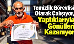 Temizlik Görevlisi Olarak Çalışıyor, Yaptıklarıyla Gönülleri Kazanıyor