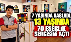 7 yaşında başladı, 13 yaşında 70 eserlik sergisini açtı
