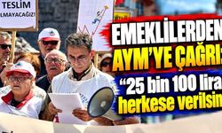 Emeklilerden AYM’ye çağrı: “25 bin 100 lira herkese verilsin”