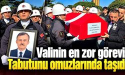 Vali Hacıbektaşoğlu gözyaşlarıyla son görevini yaptı