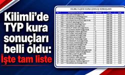 Kilimli’de TYP kura sonuçları belli oldu: İşte tam liste