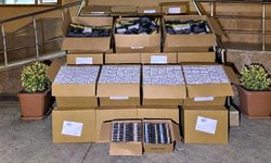 Kaçak tütün operasyonunda 600 bin makaron ele geçirildi