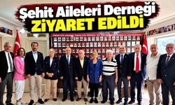 Şehit Aileleri Derneği ziyaret edildi