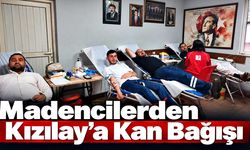 Madencilerden Kızılay’a Kan Bağışı
