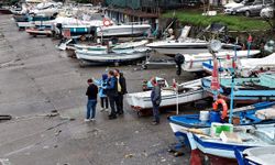 Akçakoca’da fırtınada parçalanan tekneler için hasar tespiti