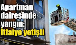 Çamaşır makinesi alev aldı, apartmanda panik yaşandı