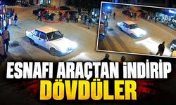 64 yaşındaki esnafı araçtan indirip darbettiler