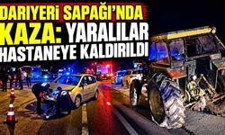 Darıyeri Sapağı’nda kaza: Yaralılar hastaneye kaldırıldı