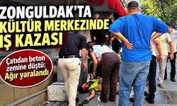 Zonguldak’ta çatıdan düşen işçi ağır yaralandı