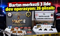 Bartın merkezli 3 ilde dev operasyon: 26 gözaltı