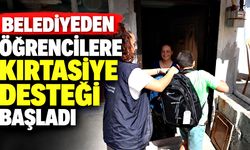 Belediyeden öğrencilere kırtasiye desteği başladı
