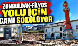 Yol güzergâhında kaldı: Kazköy Camii sökülmeye başlandı