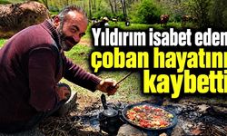 Yıldırım isabet eden çoban hayatını kaybetti