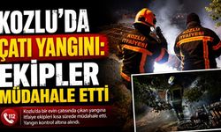 Kozlu’da çatı yangını: Ekipler müdahale etti