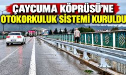 Çaycuma Köprüsü’ne otokorkuluk sistemi kuruldu
