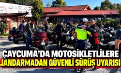 Çaycuma’da motosikletlilere jandarmadan güvenli sürüş uyarısı