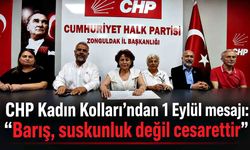 CHP Kadın Kolları’ndan 1 Eylül mesajı: “Barış, suskunluk değil cesarettir”