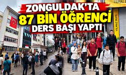 Zonguldak’ta 87 bin öğrenci ders başı yaptı