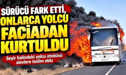 Sürücünün dikkati faciayı önledi: Yolcular tahliye edildi