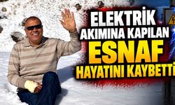 Elektrik akımına kapılan esnaf hayatını kaybetti