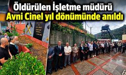 Öldürülen İşletme müdürü Avni Cinel yıl dönümünde anıldı