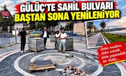 Gülüç Sahil Bulvarı’nda yenileme çalışmaları sürüyor